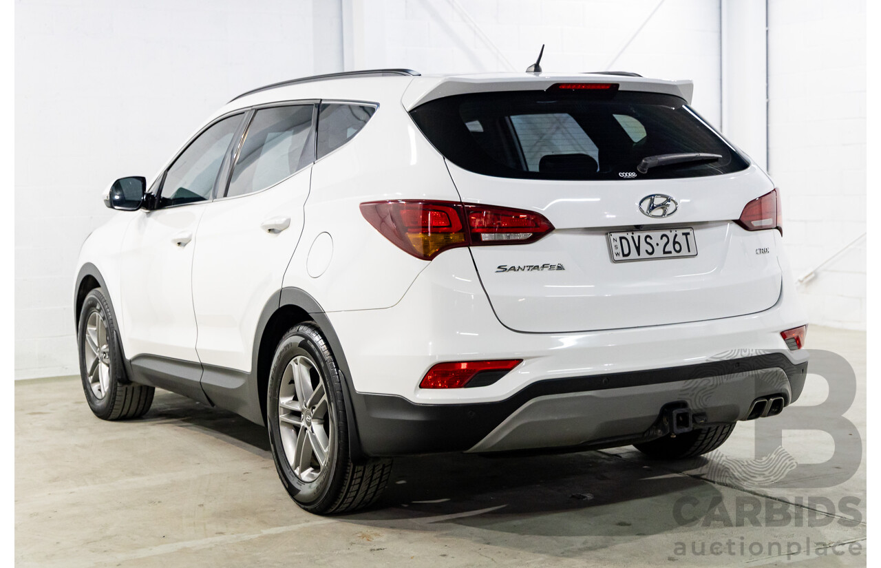 05/2018 Hyundai Santa Fe Active CRDi (4x4) AWD DM5 MY18 4D Wagon White Cream Mica Turbo Diesel 2.2L - 7 Seater