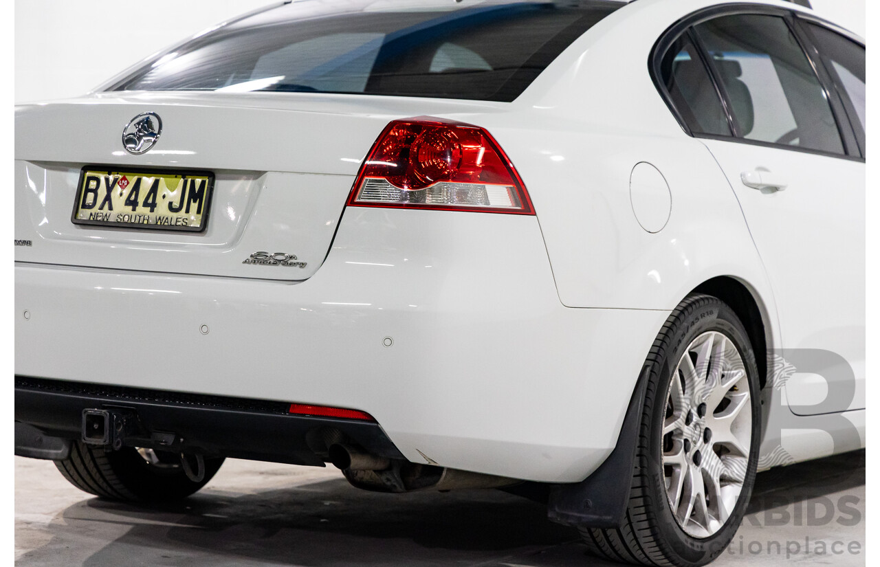 8/2008 Holden Commodore Omega (Dual Fuel) 60th Anniversary VE MY09.5 4d Sedan Heron White V6 3.6L