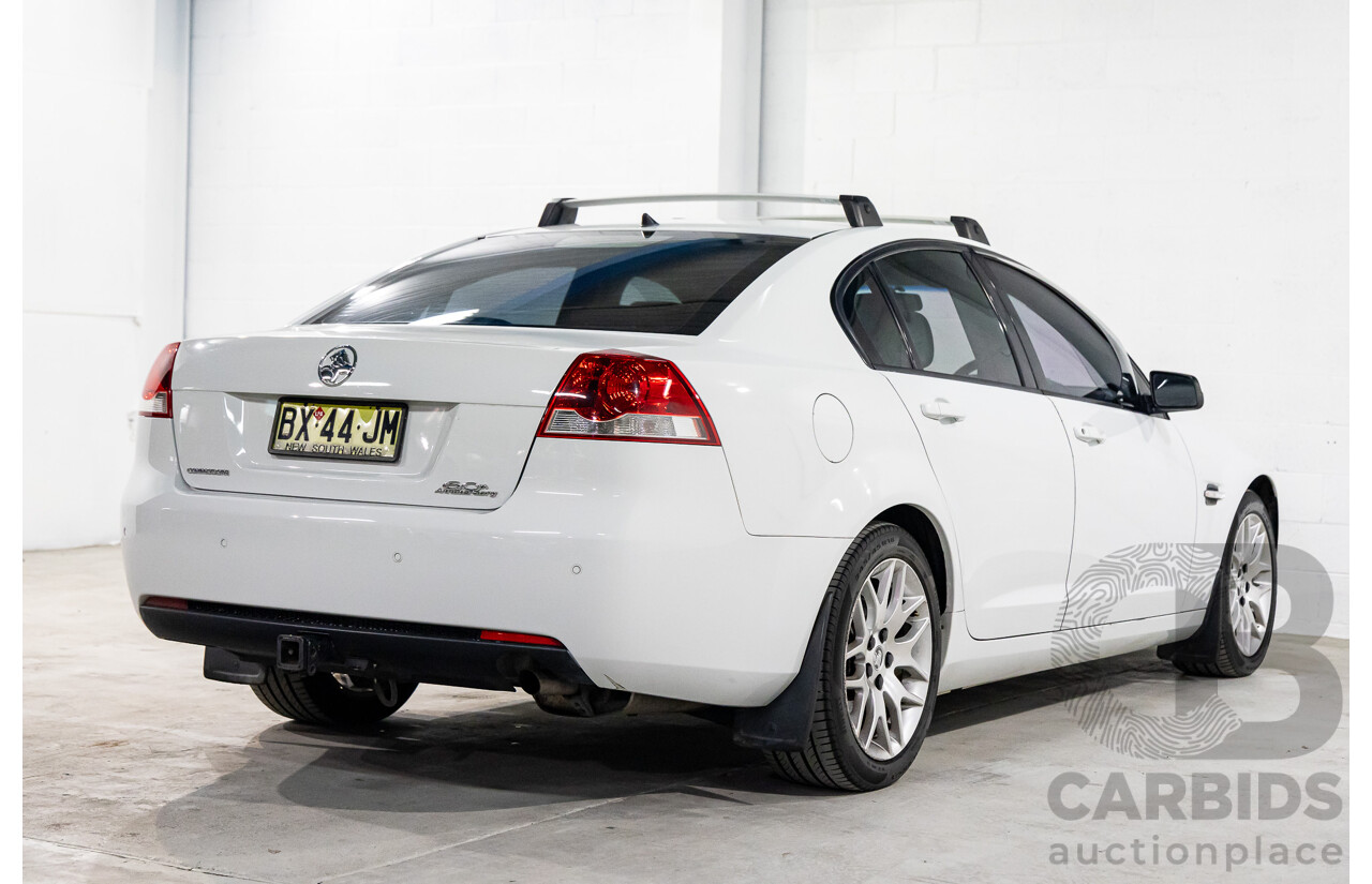 8/2008 Holden Commodore Omega (Dual Fuel) 60th Anniversary VE MY09.5 4d Sedan Heron White V6 3.6L