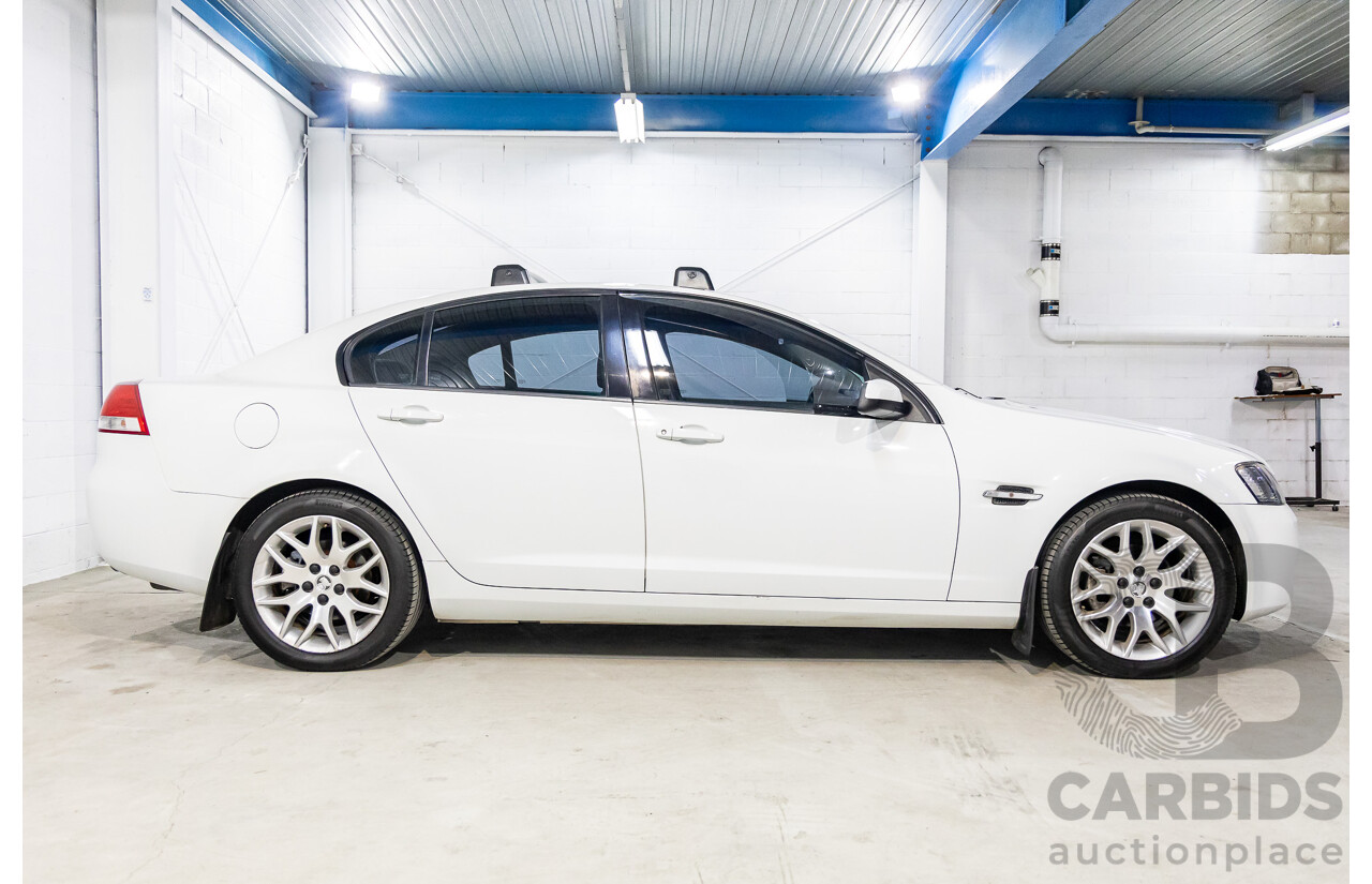 8/2008 Holden Commodore Omega (Dual Fuel) 60th Anniversary VE MY09.5 4d Sedan Heron White V6 3.6L