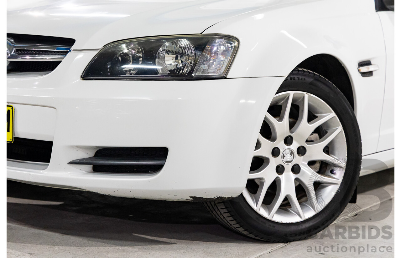 8/2008 Holden Commodore Omega (Dual Fuel) 60th Anniversary VE MY09.5 4d Sedan Heron White V6 3.6L