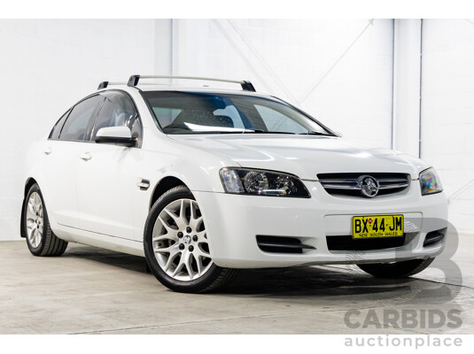 8/2008 Holden Commodore Omega (Dual Fuel) 60th Anniversary VE MY09.5 4d Sedan Heron White V6 3.6L