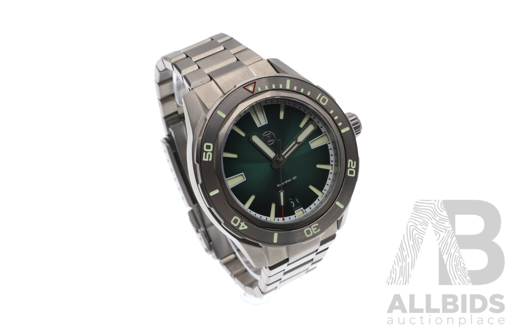 Zelos Swordfish 40 Titanium Watch with Zelos Watch Roll