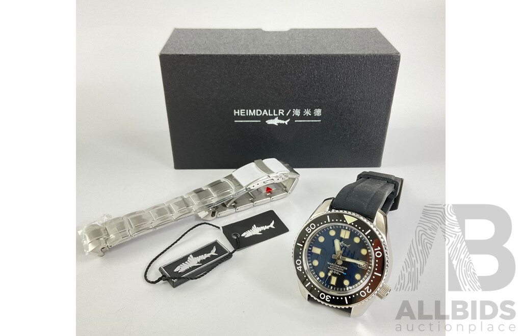 Heimdallr Marinemaster Automatic Professional WR300m, with Box and Spare Wrist Band