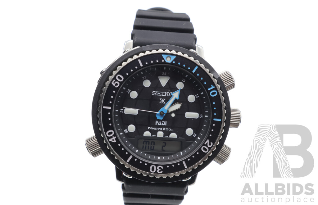 Seiko Divers Watch Padi Arnie 200m Special Edition X 310003 with Presentation Box, SNJ035P