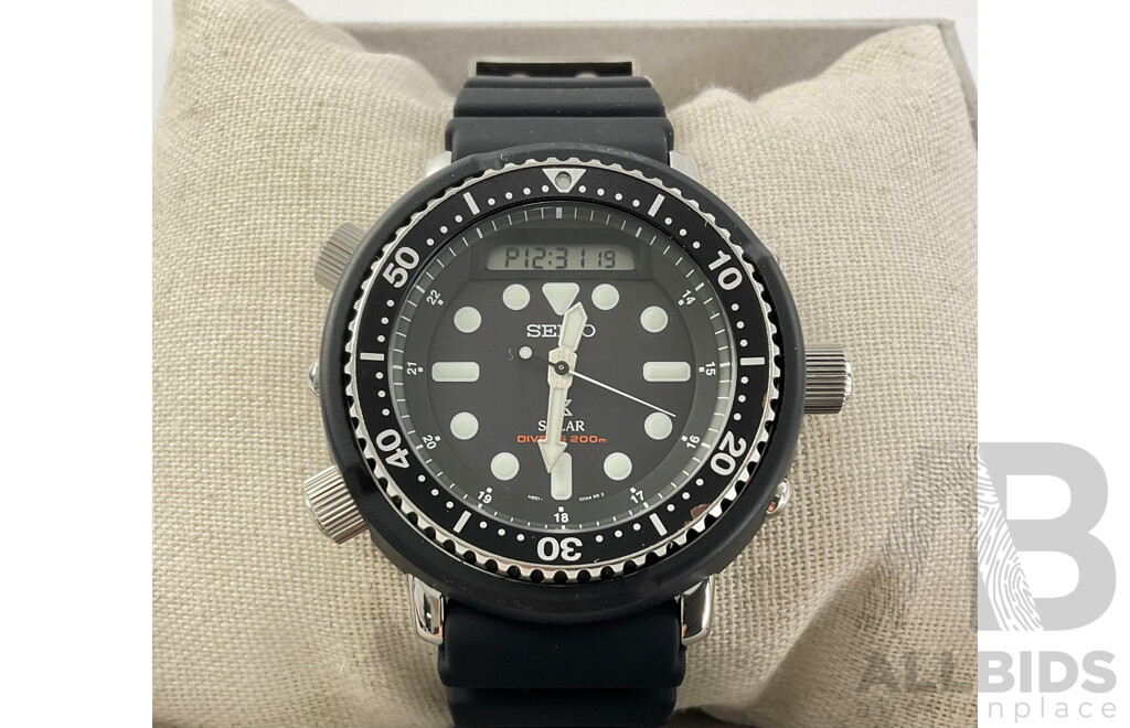 Boxed Seiko 'Arnie' Solar Divers Watch