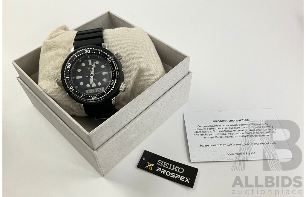 Boxed Seiko 'Arnie' Solar Divers Watch