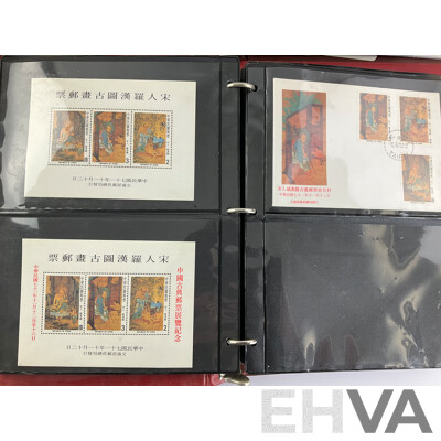 Album of 1980's Chinese and Australian First Day Covers and Stamp Packs, 1987 Republic of China Annual Stamp Album