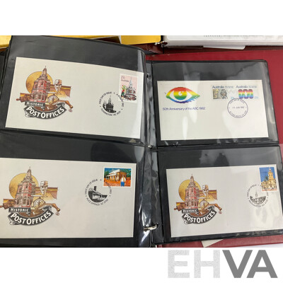 Album of 1980's Chinese and Australian First Day Covers and Stamp Packs, 1987 Republic of China Annual Stamp Album
