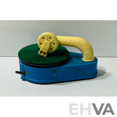 Vintage Marx Toys Lumar Mechanical Toy Gramophone with Collection of Records, Made in Great Britain
