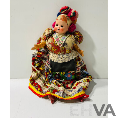 Vintage Hungarian Matyo Doll