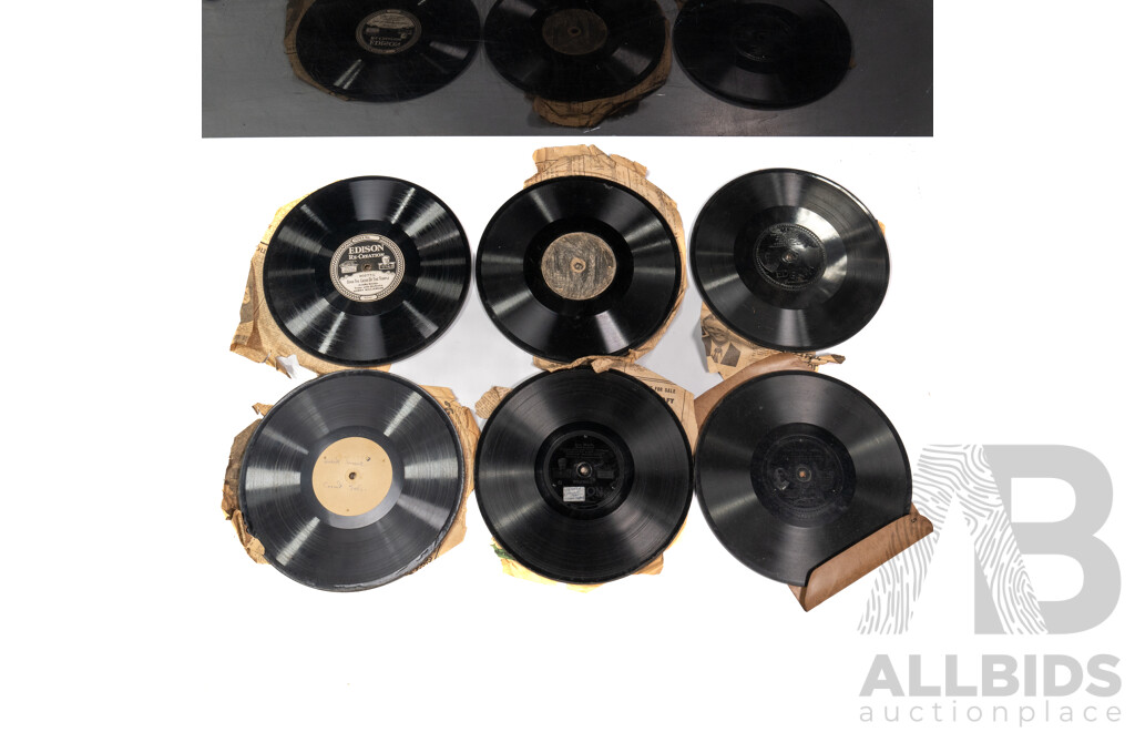 Antique Collection Eleven 1920s Edison Thick Record Discs