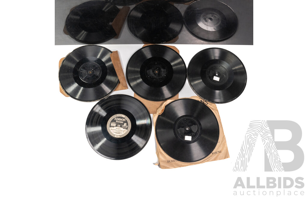 Antique Collection Eleven 1920s Edison Thick Record Discs