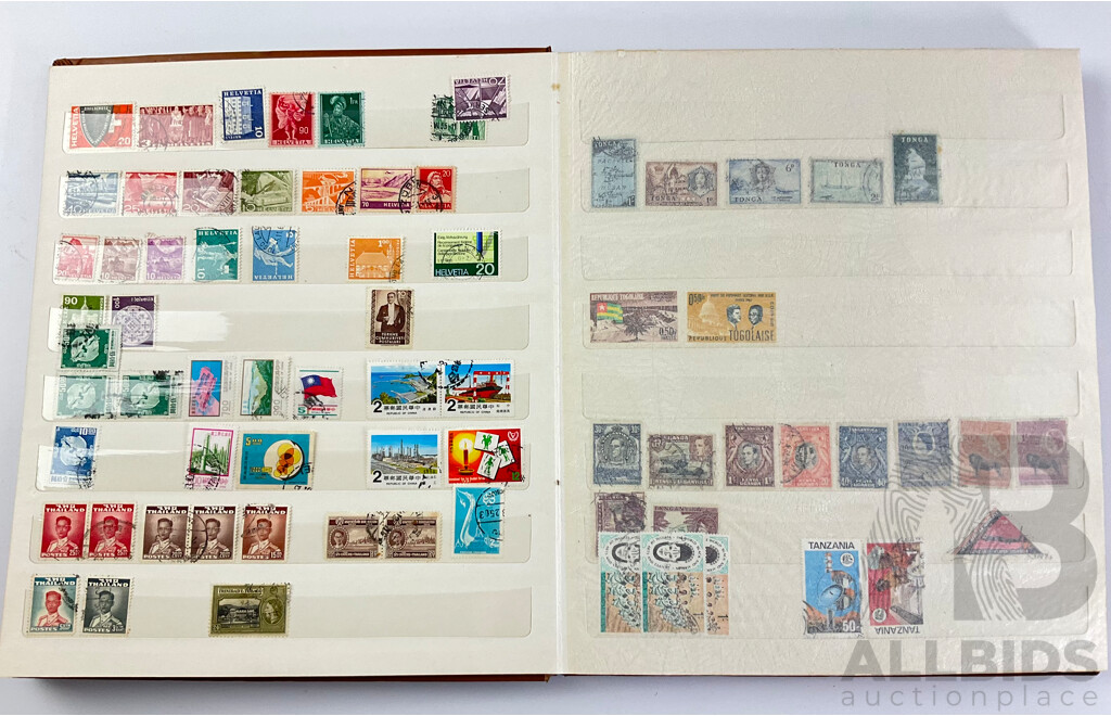 Album of Australian and International Vintage Stamps Including Pre-Federation, Predecimal KGV, KGVI, QE2, Antarctic Territory, USA, USSR, Spain, Singapore