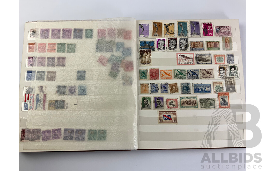 Album of Australian and International Vintage Stamps Including Pre-Federation, Predecimal KGV, KGVI, QE2, Antarctic Territory, USA, USSR, Spain, Singapore