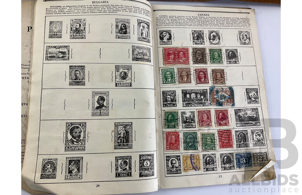Collection of International Antique/Vintage Stamps Including ETA Postage Stamps of the World , Thailand, Turkey, Cayman Islands, New Zealand, USA, USSR, China, Belize, Australia, Japan and More