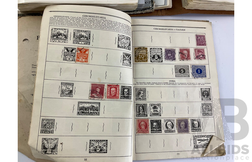 Collection of International Antique/Vintage Stamps Including ETA Postage Stamps of the World , Thailand, Turkey, Cayman Islands, New Zealand, USA, USSR, China, Belize, Australia, Japan and More