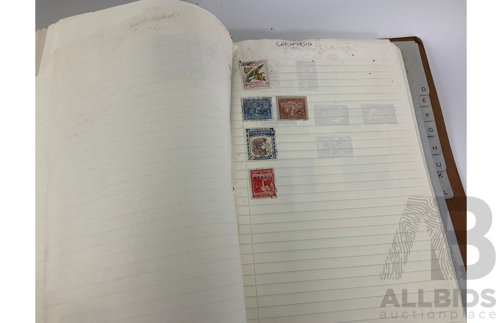 Collection of International Antique/Vintage Stamps Including ETA Postage Stamps of the World , Thailand, Turkey, Cayman Islands, New Zealand, USA, USSR, China, Belize, Australia, Japan and More