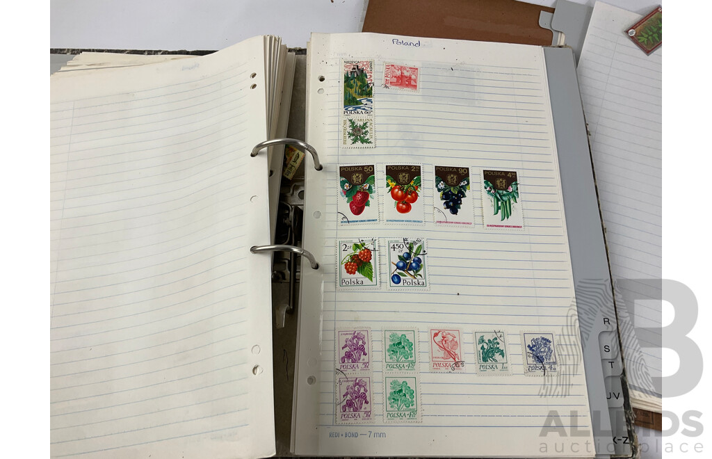 Collection of International Antique/Vintage Stamps Including ETA Postage Stamps of the World , Thailand, Turkey, Cayman Islands, New Zealand, USA, USSR, China, Belize, Australia, Japan and More