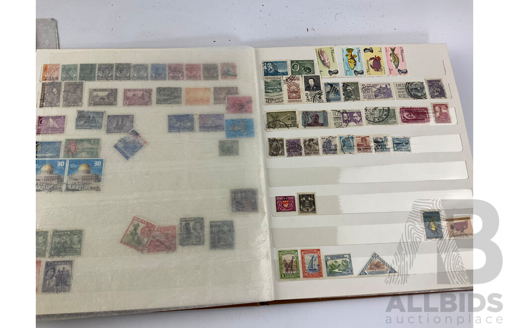 Collection of Vintage International Stamps Including Republic of China 1985 Album, First Day Covers and 1983 PNC, Isreal, Poland, Japan, Jamaica, New Zealand and More