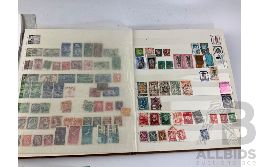 Collection of Vintage International Stamps Including Republic of China 1985 Album, First Day Covers and 1983 PNC, Isreal, Poland, Japan, Jamaica, New Zealand and More