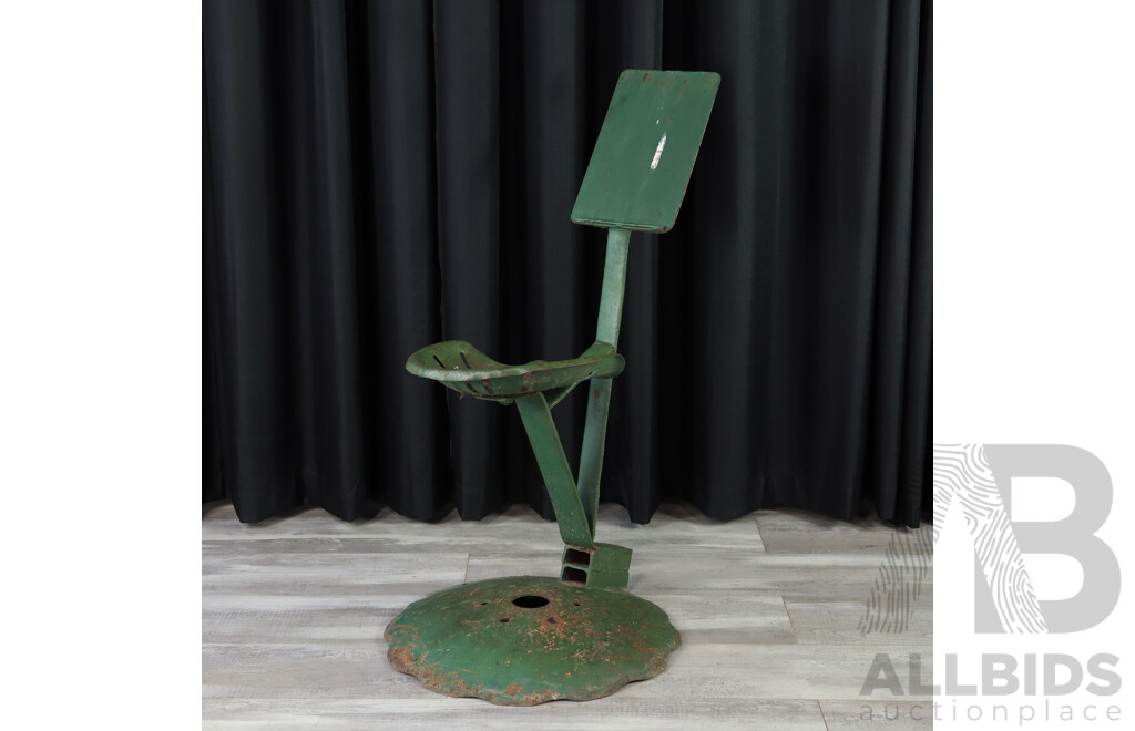 Forged Steel Artists Chair with Tractor Seat