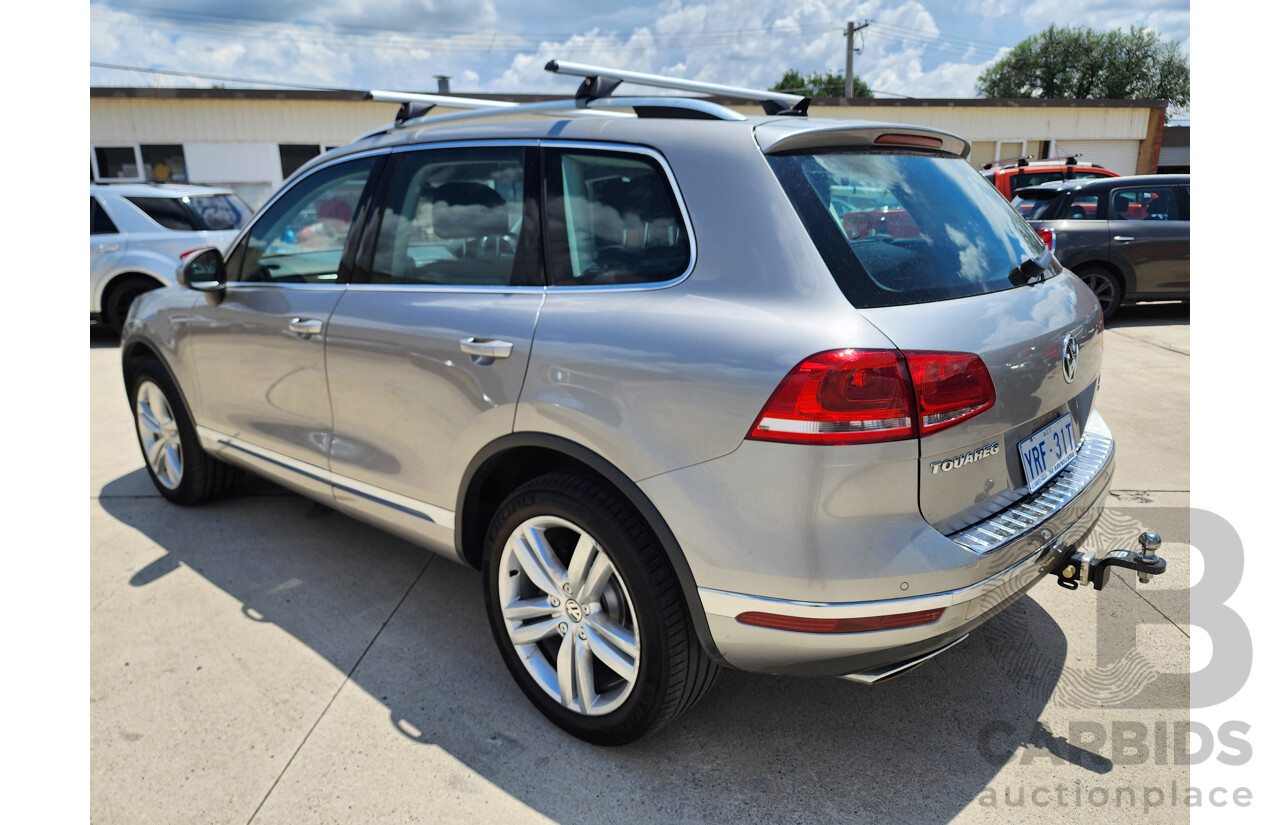 1/2015 Volkswagen Touareg 150 TDI 7P MY15 4d Wagon Silver 3.0L