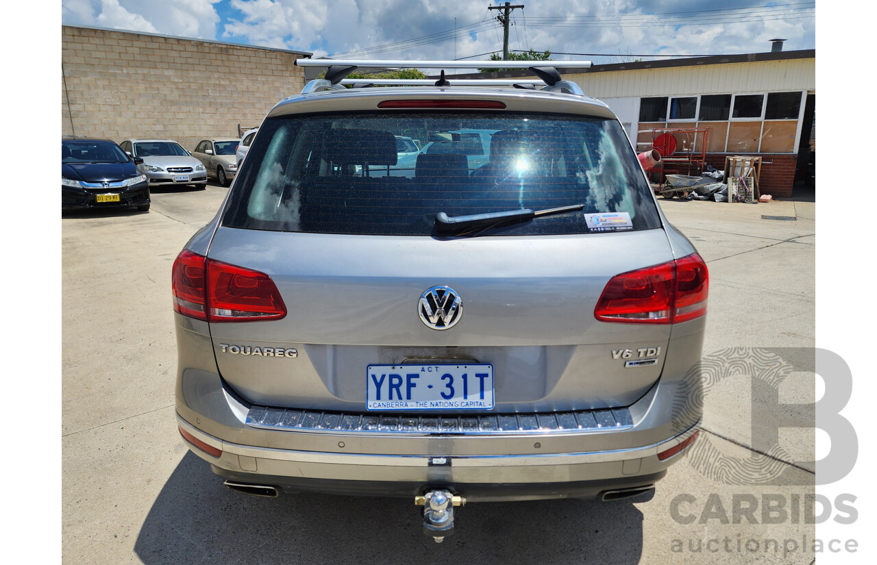 1/2015 Volkswagen Touareg 150 TDI 7P MY15 4d Wagon Silver 3.0L