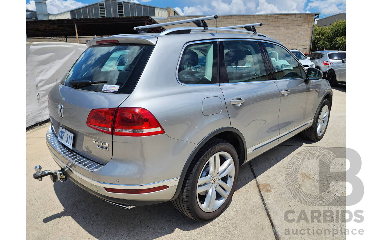 1/2015 Volkswagen Touareg 150 TDI 7P MY15 4d Wagon Silver 3.0L