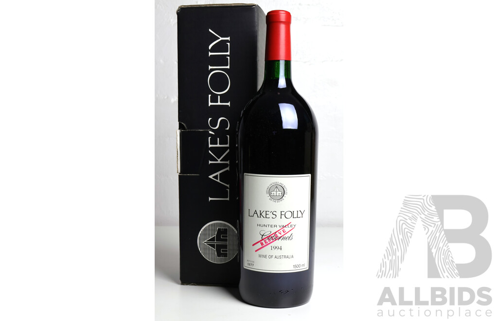 Boxed Lake's Folly Cabernets Reserve Vintage 1994 Magnum