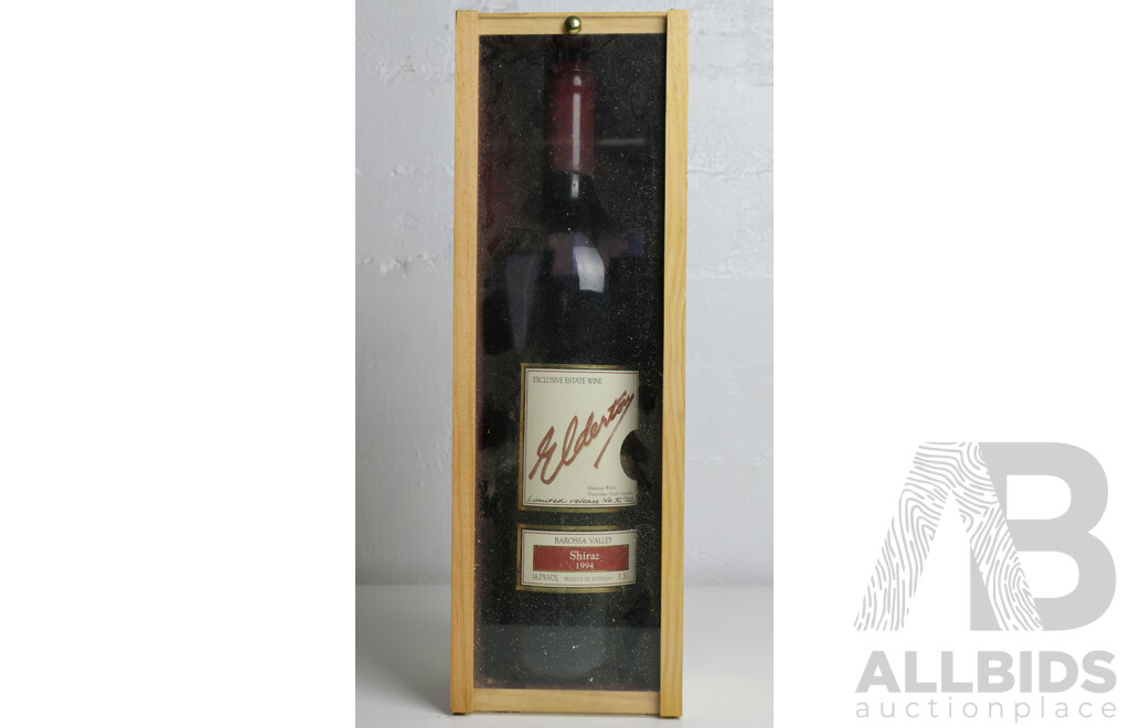 Boxed Elderton Shiraz Vintage 1994 Magnum