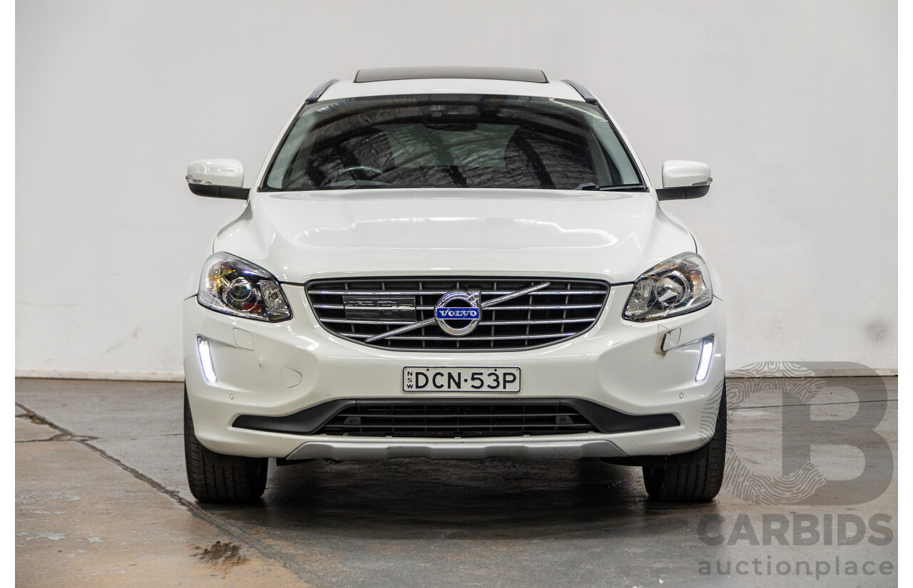 10/2015 Volvo XC60 D5 AWD Luxury DZ MY16 4d Wagon White 2.4L Turbo Diesel