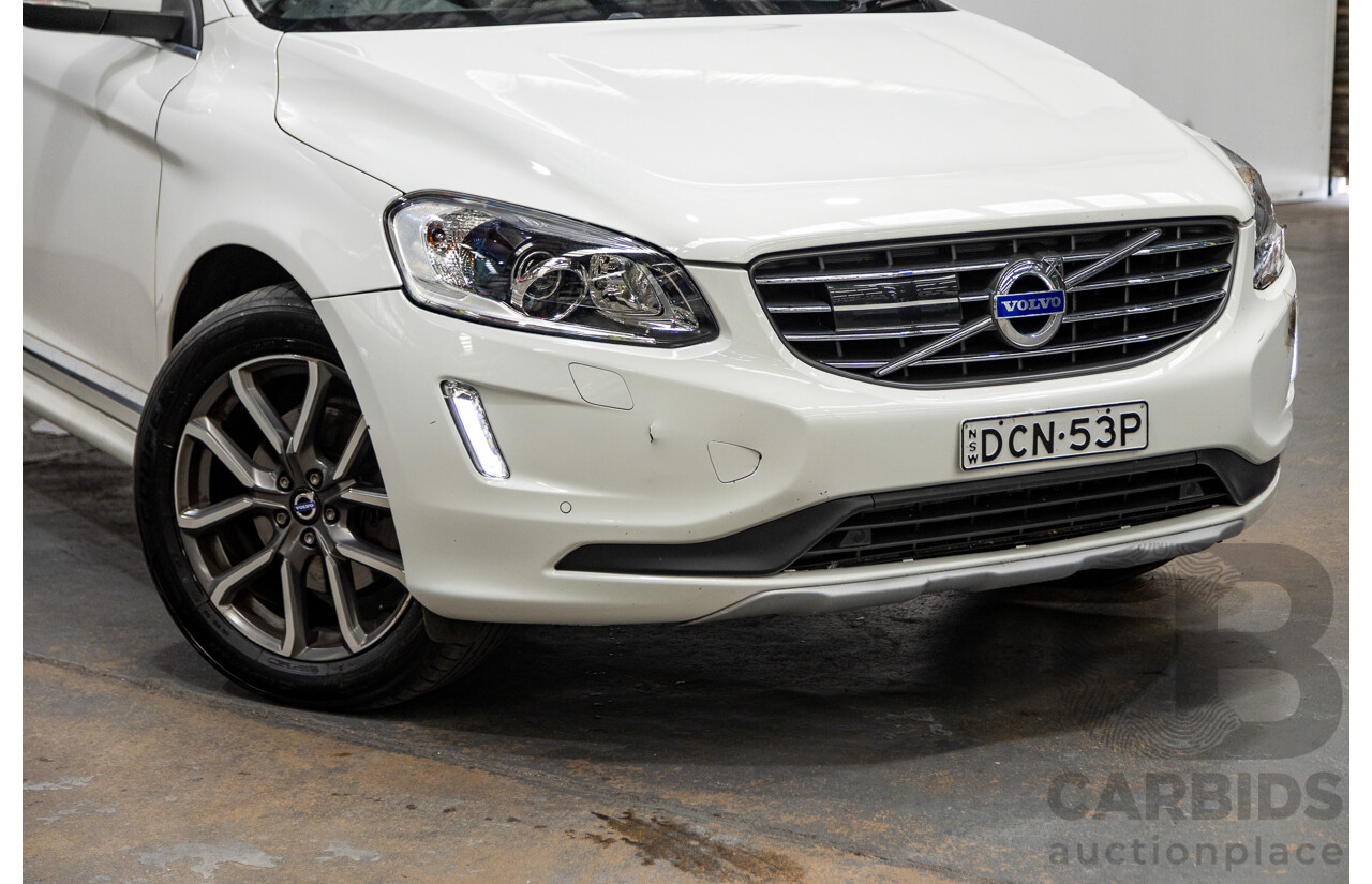 10/2015 Volvo XC60 D5 AWD Luxury DZ MY16 4d Wagon White 2.4L Turbo Diesel