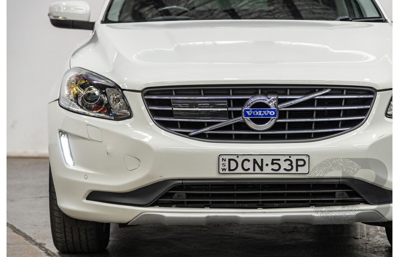 10/2015 Volvo XC60 D5 AWD Luxury DZ MY16 4d Wagon White 2.4L Turbo Diesel