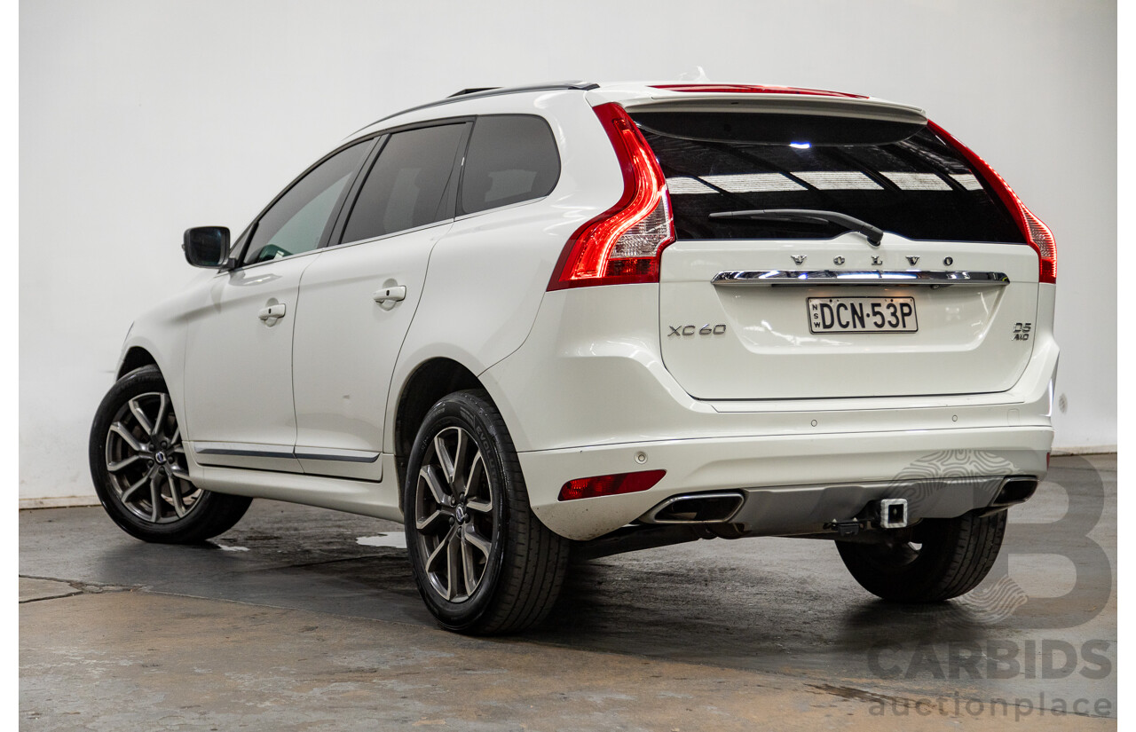 10/2015 Volvo XC60 D5 AWD Luxury DZ MY16 4d Wagon White 2.4L Turbo Diesel