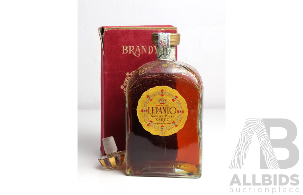 Boxed Lepanto Gonzalez Byass Xerez Brandy Vintage Unknown