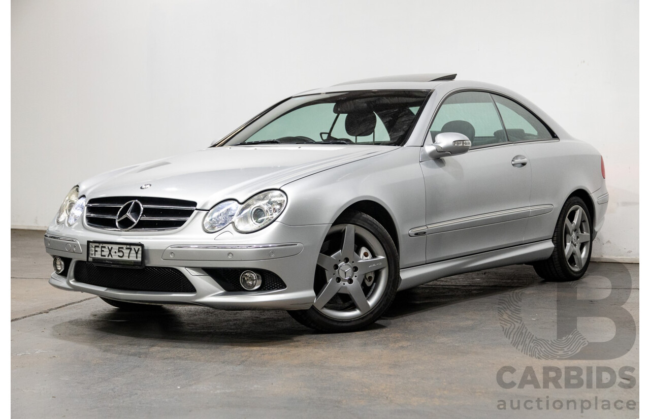 5/2008 Mercedes Benz CLK 280 Avantgarde AMG Pack C209 MY08 2d Coupe Iridium Silver Metallic V6 3.0L