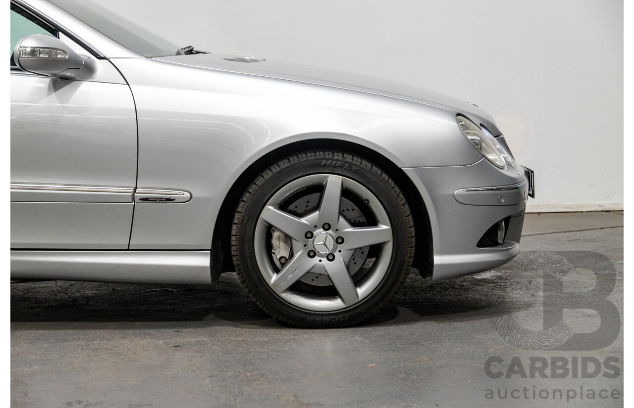 5/2008 Mercedes Benz CLK 280 Avantgarde AMG Pack C209 MY08 2d Coupe Iridium Silver Metallic V6 3.0L