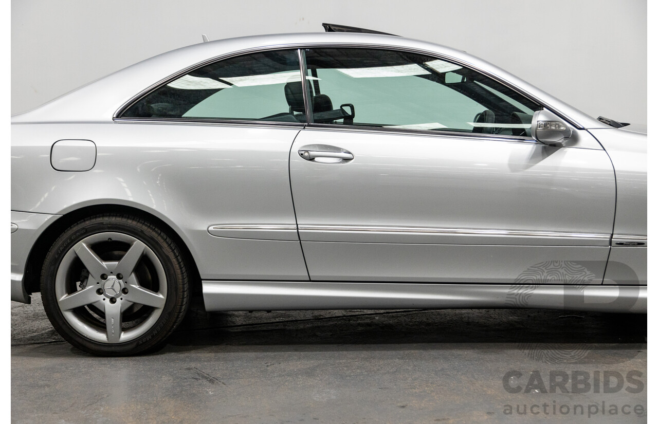 5/2008 Mercedes Benz CLK 280 Avantgarde AMG Pack C209 MY08 2d Coupe Iridium Silver Metallic V6 3.0L