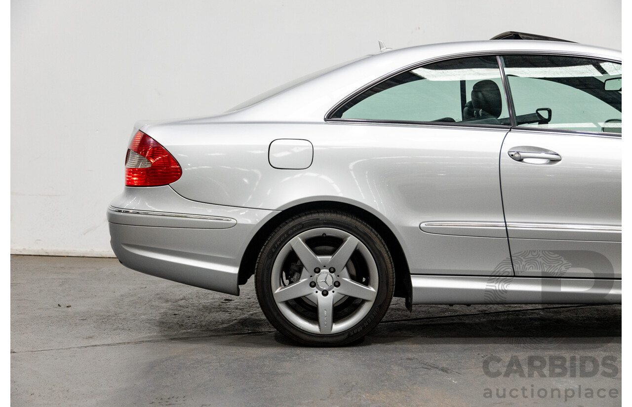 5/2008 Mercedes Benz CLK 280 Avantgarde AMG Pack C209 MY08 2d Coupe Iridium Silver Metallic V6 3.0L