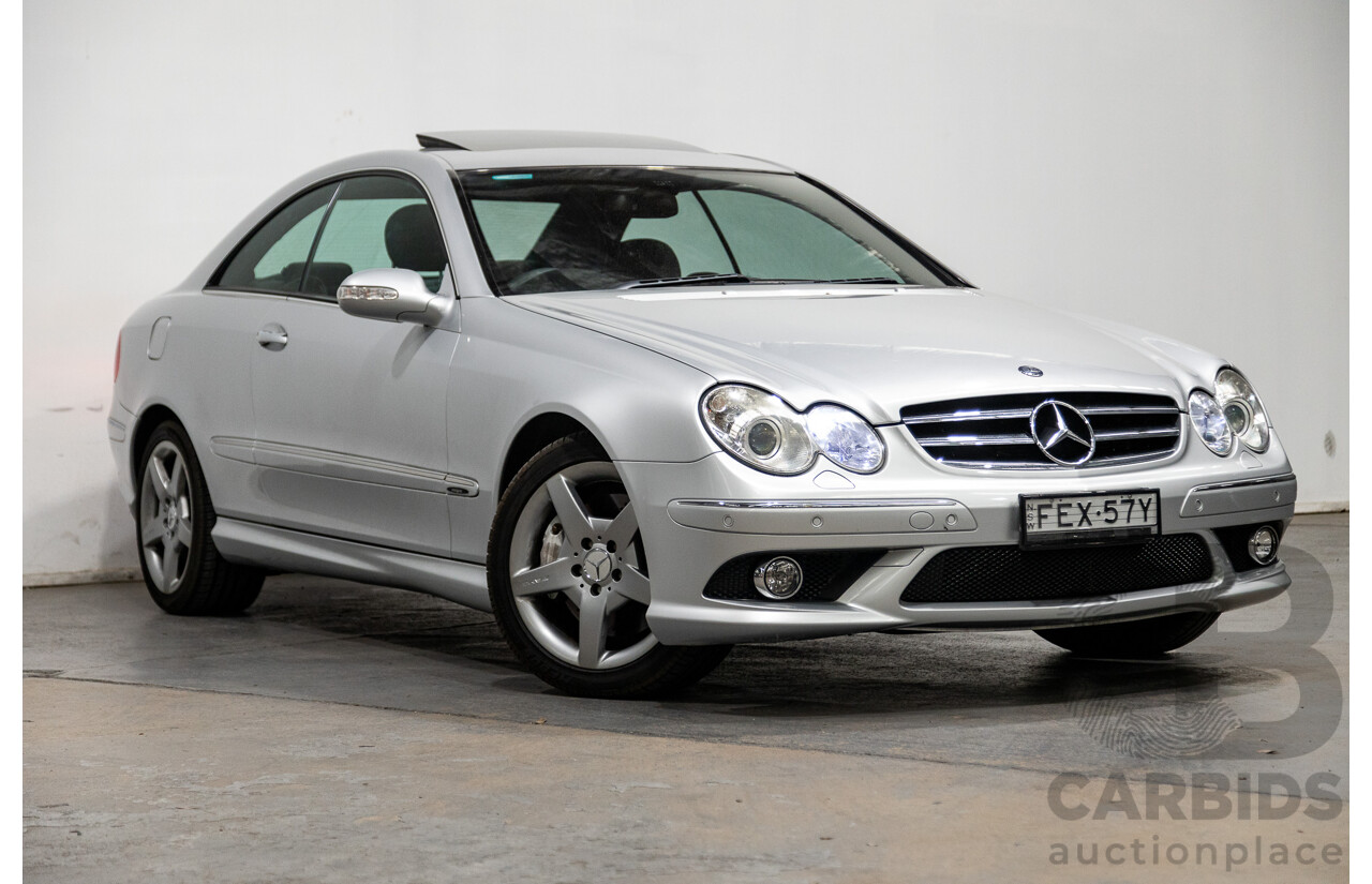 5/2008 Mercedes Benz CLK 280 Avantgarde AMG Pack C209 MY08 2d Coupe Iridium Silver Metallic V6 3.0L