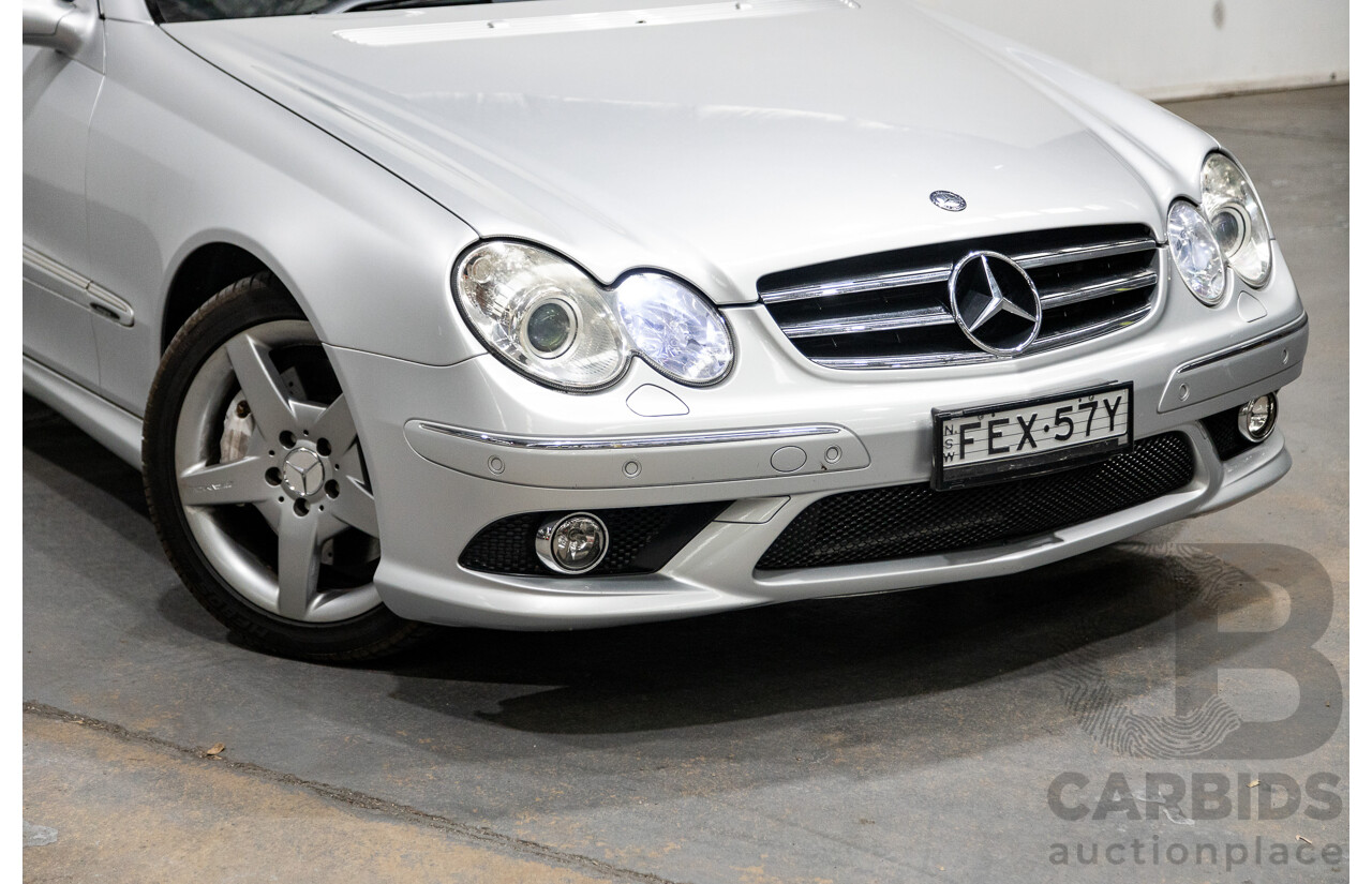 5/2008 Mercedes Benz CLK 280 Avantgarde AMG Pack C209 MY08 2d Coupe Iridium Silver Metallic V6 3.0L