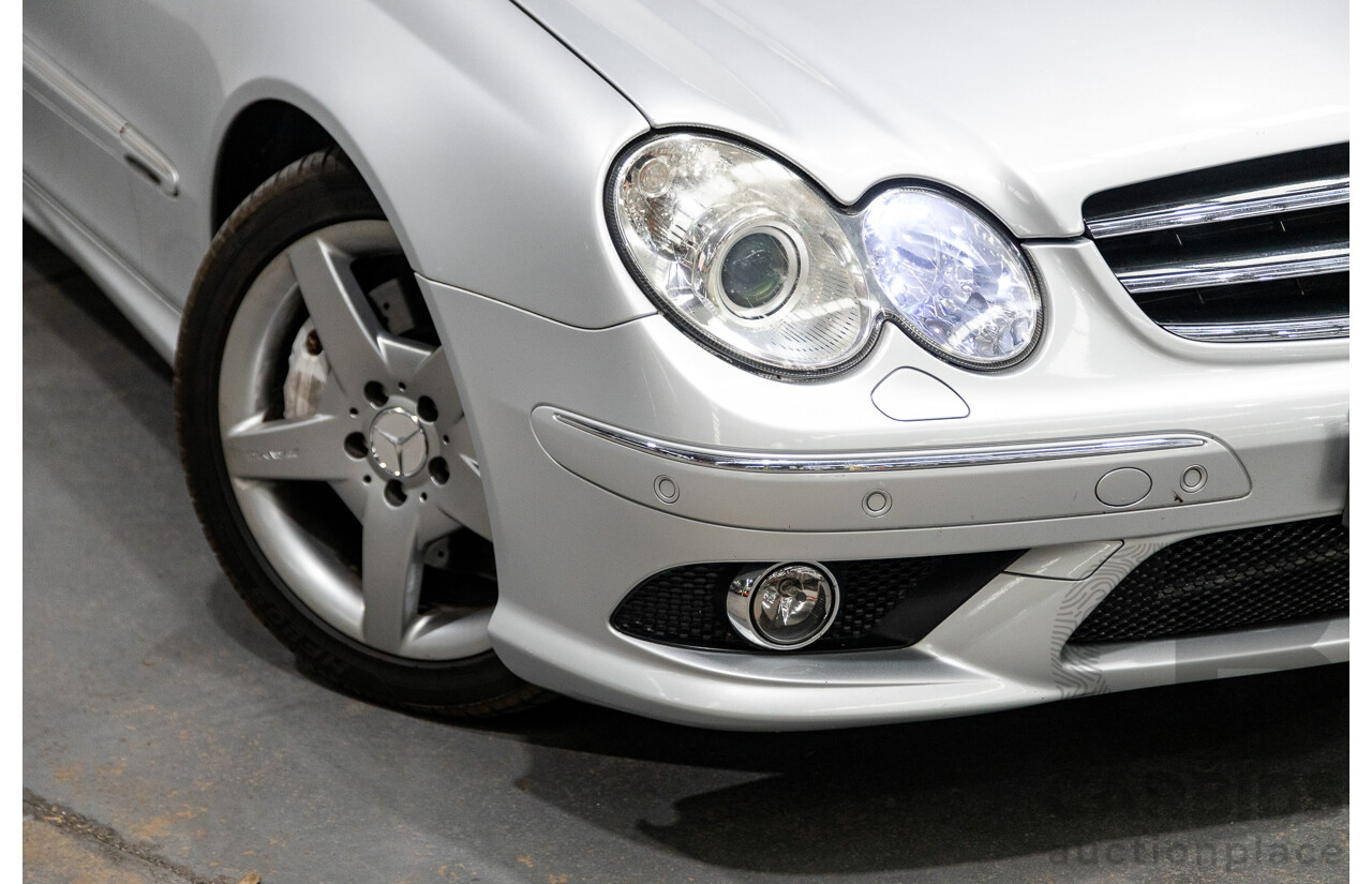 5/2008 Mercedes Benz CLK 280 Avantgarde AMG Pack C209 MY08 2d Coupe Iridium Silver Metallic V6 3.0L