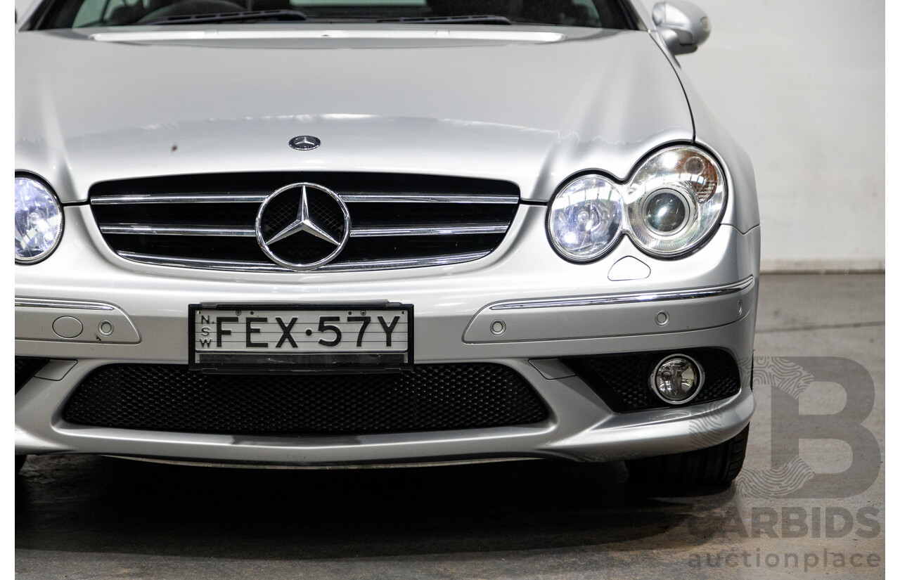 5/2008 Mercedes Benz CLK 280 Avantgarde AMG Pack C209 MY08 2d Coupe Iridium Silver Metallic V6 3.0L