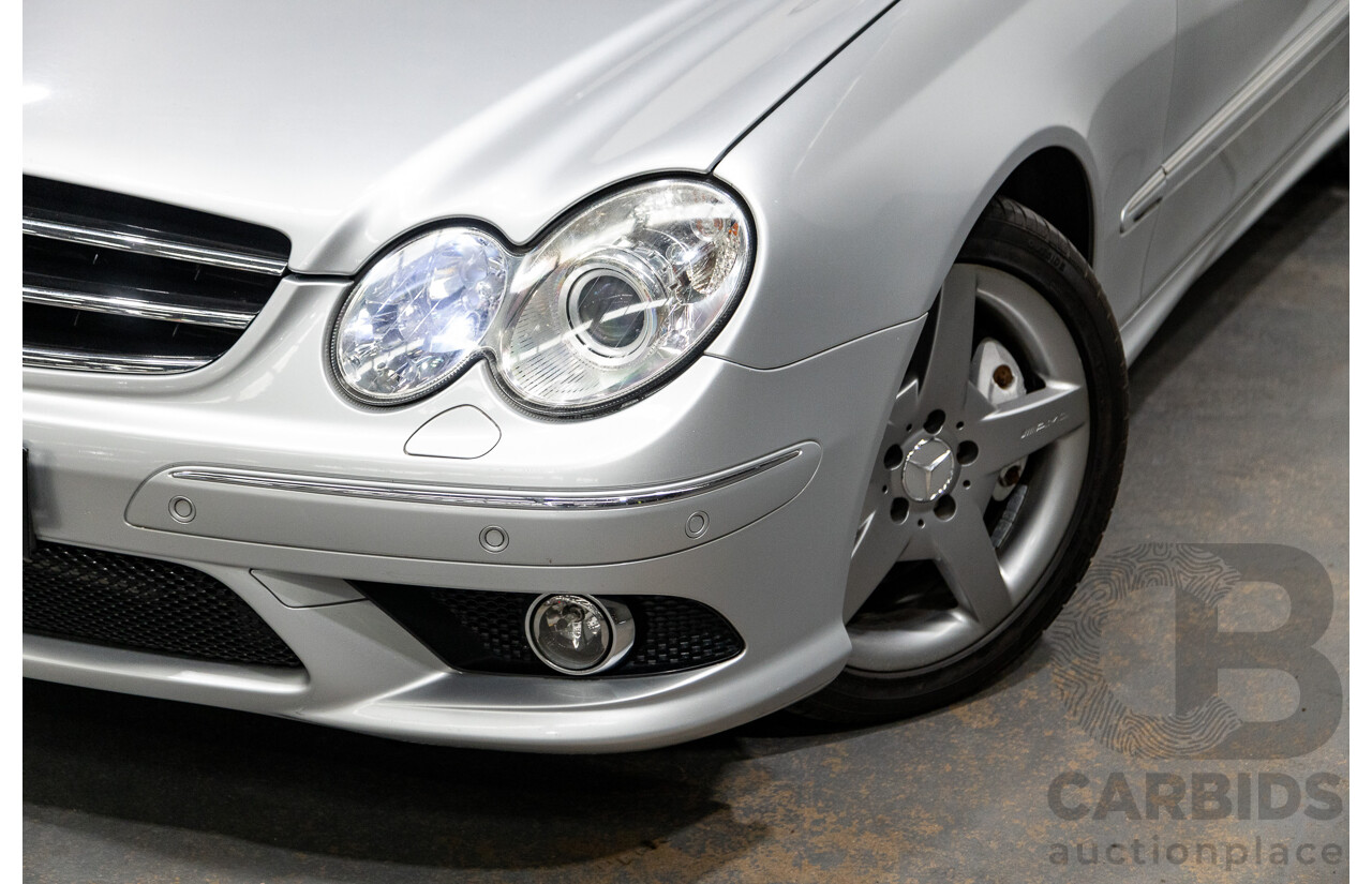 5/2008 Mercedes Benz CLK 280 Avantgarde AMG Pack C209 MY08 2d Coupe Iridium Silver Metallic V6 3.0L