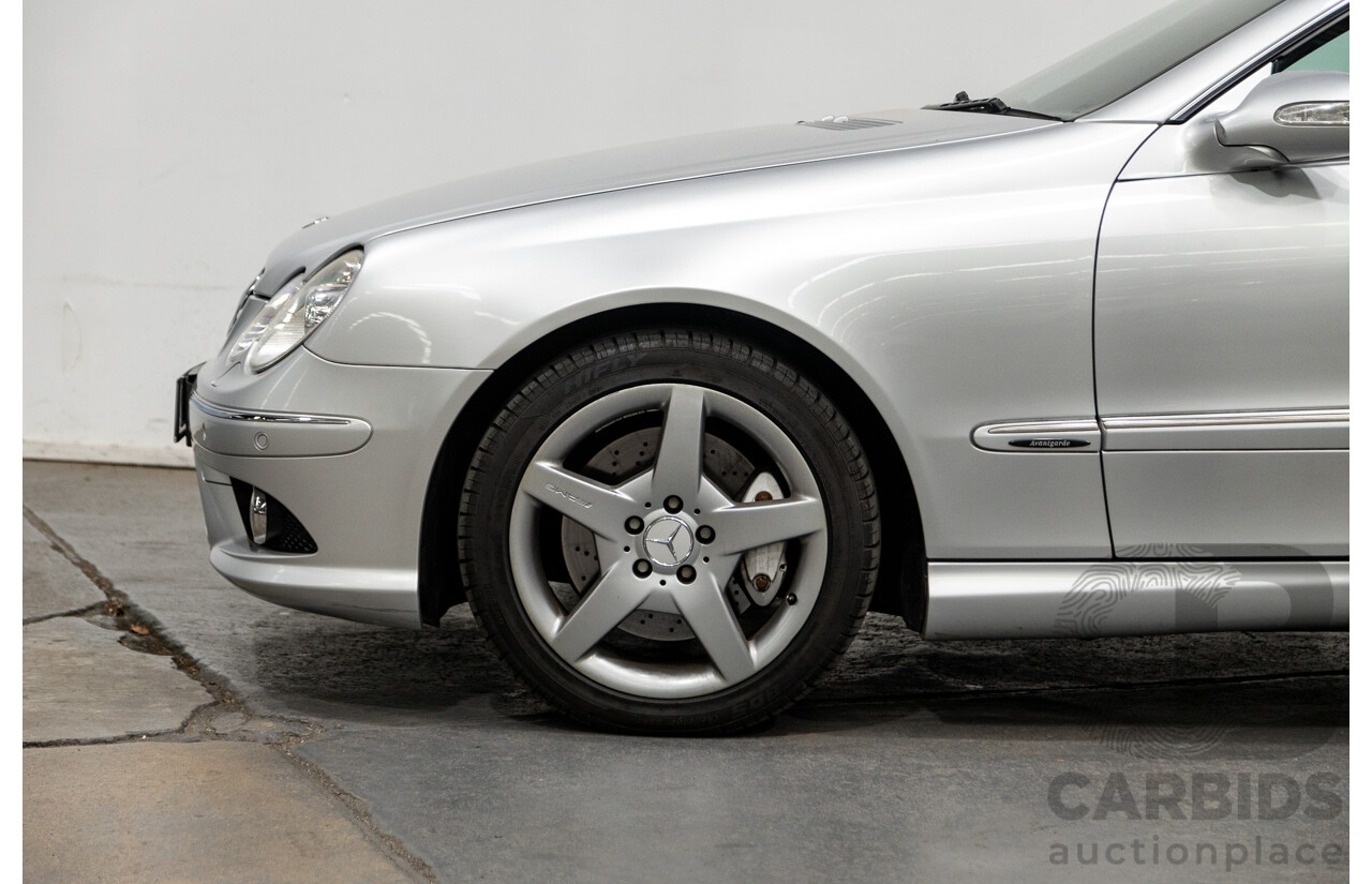 5/2008 Mercedes Benz CLK 280 Avantgarde AMG Pack C209 MY08 2d Coupe Iridium Silver Metallic V6 3.0L