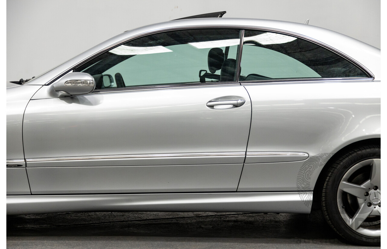 5/2008 Mercedes Benz CLK 280 Avantgarde AMG Pack C209 MY08 2d Coupe Iridium Silver Metallic V6 3.0L