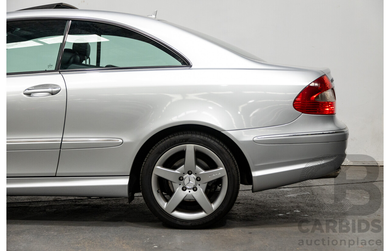 5/2008 Mercedes Benz CLK 280 Avantgarde AMG Pack C209 MY08 2d Coupe Iridium Silver Metallic V6 3.0L