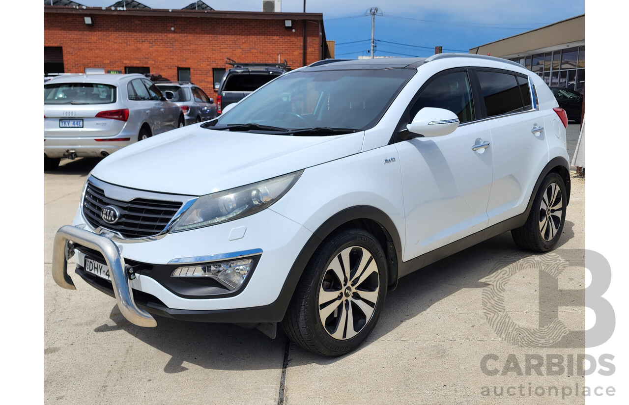 2/2014 Kia Sportage Platinum (awd) SL SERIES 2 MY14 4d Wagon White 2.0L