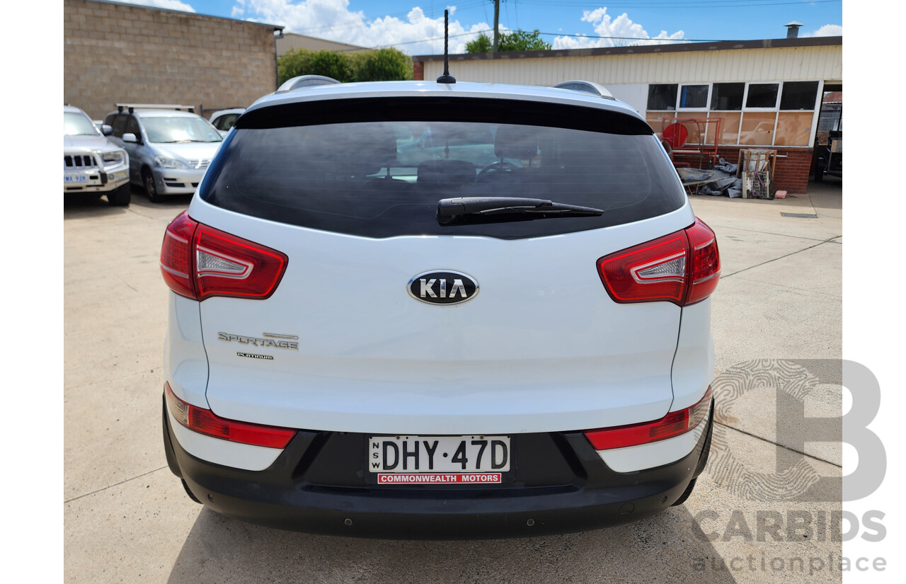 2/2014 Kia Sportage Platinum (awd) SL SERIES 2 MY14 4d Wagon White 2.0L